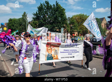Glasgow, Scotland, Regno Unito. 3 agosto 2019: Il Govanhill sfilata di carnevale a lato sud di Glasgow. Foto Stock