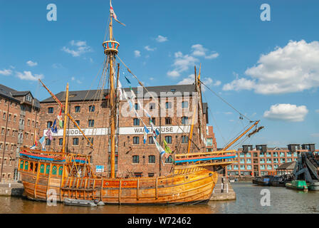 National Waterways Museum, nei Docklands di Gloucester, Gloucestershire, Inghilterra, Regno Unito Foto Stock