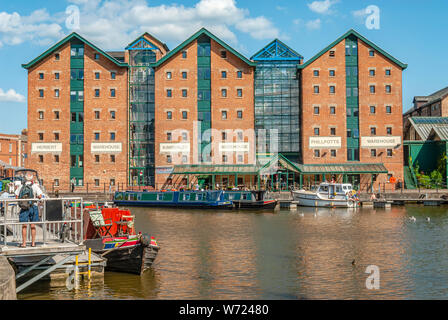 National Waterways Museum, nei Docklands di Gloucester, Gloucestershire, Inghilterra, Regno Unito Foto Stock