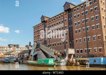 National Waterways Museum, nei Docklands di Gloucester, Gloucestershire, Inghilterra, Regno Unito Foto Stock