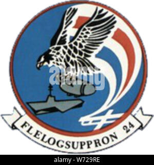 Flotta di Supporto Logistico Squadron 24 (US Navy) insegne c1981 Foto Stock