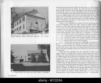 [Report #] 47590 - Introduzione alle risorse storico nella contea di Washington, New York; scansione della pagina 26 di una introduzione alle risorse storico nella contea di Washington, New York, copia da archivi nazionali, il gruppo di record 207, la casella #3580. Foto Stock