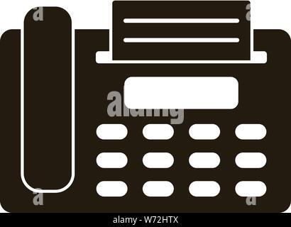 Telefono Fax icona. Semplice illustrazione del telefono fax icona vettoriali per il web design isolato su sfondo bianco Illustrazione Vettoriale