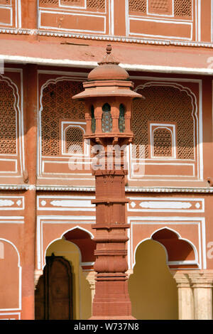 Chandra Mahal, City Palace komplex, Jaipur, Rajasthan, India, Asia, Patrimonio Mondiale dell UNESCO Foto Stock