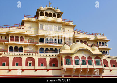 Chandra Mahal, City Palace komplex, Jaipur, Rajasthan, India, Asia, Patrimonio Mondiale dell UNESCO Foto Stock