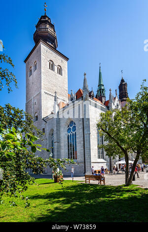 La Cattedrale di St Mary a Visby, Gotland (Svezia) il 20 Luglio 2019 Foto Stock