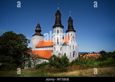 La Cattedrale di St Mary a Visby, Gotland (Svezia) il 20 Luglio 2019 Foto Stock