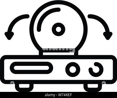 Console video icona, stile contorno Illustrazione Vettoriale