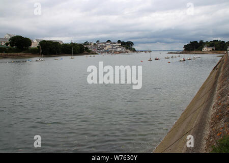 Costa atlantica in douarnenez in Bretagna (Francia) Foto Stock