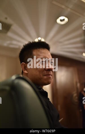 --FILE--Jia Yueting, fondatore, Presidente e CEO di Leshi Information & Technology, meglio noto come Letv o LeEco, è raffigurato a Pechino in Cina, 11 dic. Foto Stock