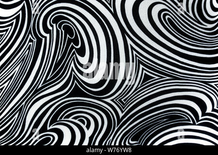 Abstract pattern vintage in bianco e nero Foto Stock