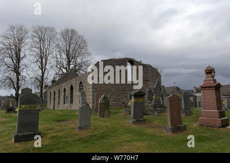 Abbandonato Tarland vecchia Chiesa Parrocchiale Foto Stock