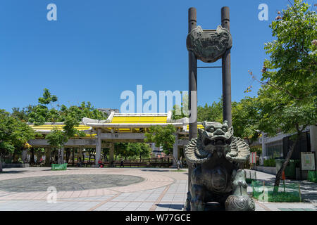 Bangka Park (anche Mangka Park, Mengjia Park e Parco Mengxia), un parco nel quartiere Wanhua, vicino al famoso Tempio Lungshan in Taipei, Taiwan. Foto Stock