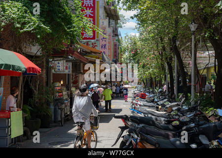 Bangka Park (anche Mangka Park, Mengjia Park e Parco Mengxia), un parco nel quartiere Wanhua, vicino al famoso Tempio Lungshan in Taipei, Taiwan. Foto Stock