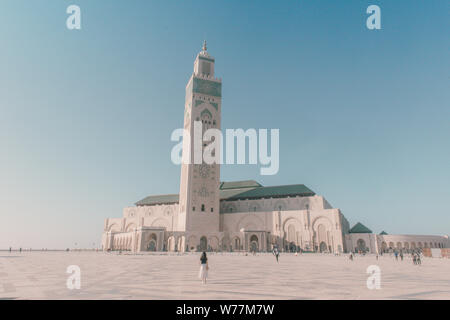 Moschea di Hassan II a Casablanca, Marocco Foto Stock