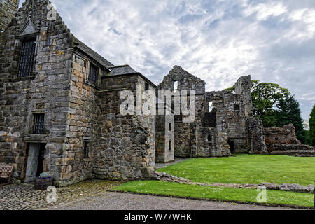 Aberdour Castle, Scotland, Regno Unito Foto Stock