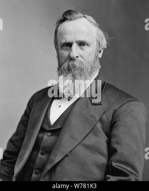 RUTHERFORD B. HAYES (1822-1893) XIX Presidente degli Stati Uniti. Foto: Matthew Brady Foto Stock