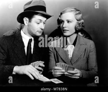 ROBERT MONTGOMERY, MADGE EVANS, amanti del fuggitivo, 1934 Foto Stock