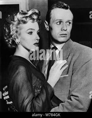 MARILYN MONROE, RICHARD WIDMARK, NON PREOCCUPATEVI DI KNOCK, 1952 Foto Stock