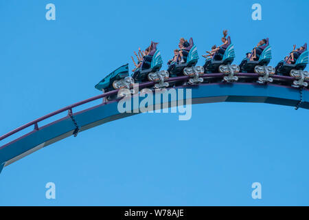 Orlando, Florida. Luglio 29, 2019. Le persone aventi fun Mako al Seaworld Foto Stock