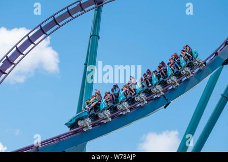 Orlando, Florida. Luglio 29, 2019. Le persone aventi fun Mako al Seaworld Foto Stock