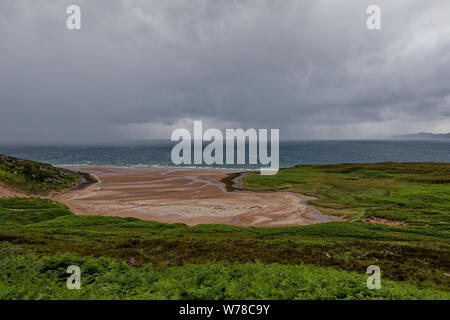 Spiaggia nella penisola di Applecross - Wester Ross, le Highlands, Scotland, Regno Unito Foto Stock