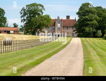 Bruisyard Hall country house venue, Bruisyard, Suffolk, Inghilterra, Regno Unito una volta un abbazia delle suore Clarisse Foto Stock