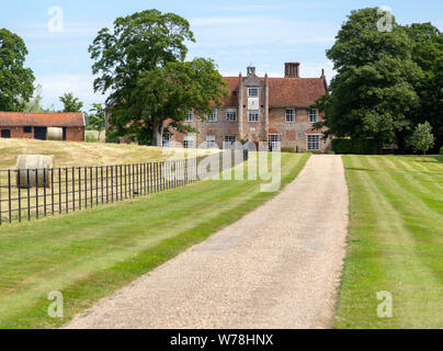 Bruisyard Hall country house venue, Bruisyard, Suffolk, Inghilterra, Regno Unito una volta un abbazia delle suore Clarisse Foto Stock