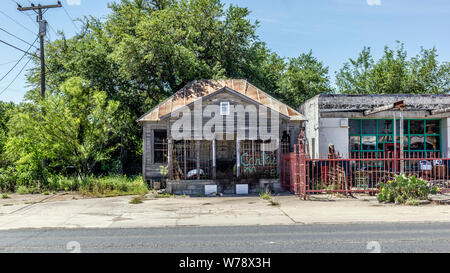 Chiuso business, Sabinal, Texas, Stati Uniti d'America Foto Stock