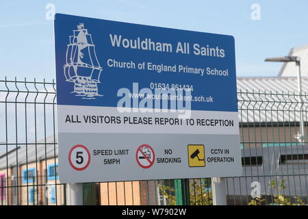 Wouldham tutti i santi della chiesa di Inghilterra la scuola primaria Wouldham Kent vicino a Rochester Foto Stock