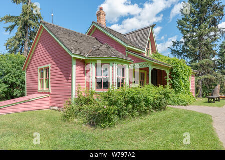 Homestead del poeta islandese Stephan G. Stephansson vicino Markerville, Alberta, Canada Foto Stock