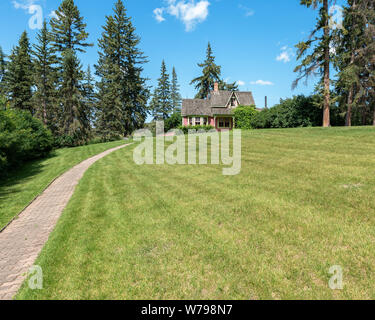 Homestead del poeta islandese Stephan G. Stephansson vicino Markerville, Alberta, Canada Foto Stock