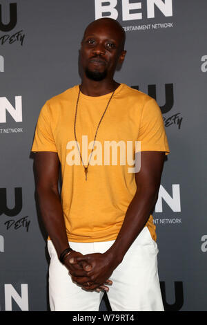 Agosto 4, 2019, Beverly Hills, CA, Stati Uniti d'America: LOS ANGELES - 4 agosto: Keston John presso il CW TCA Estate All-Star Party presso il Beverly Hilton Hotel il 4 agosto 2019 a Beverly Hills, CA (credito Immagine: © Kay Blake/ZUMA filo) Foto Stock
