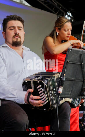 La Clave Fest 2019 Latin American Music Festival a Finsbury Park,Londra,l'Inghilterra,UK Foto Stock