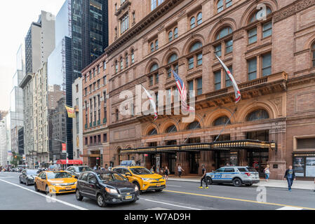 Carnegie Hall, 7th Ave - W 57th Street, Manhattan, New York City, Stati Uniti d'America Foto Stock