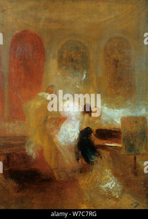 'Musica partito, East Cowes Castle', C1835. Artista: JMW Turner Foto Stock