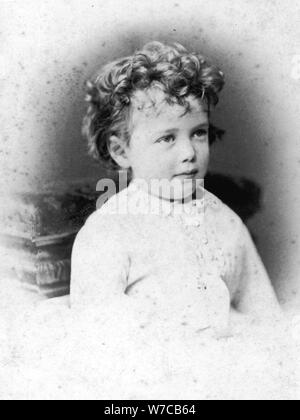 Nicholas II come bambino, c. 1870. Foto Stock