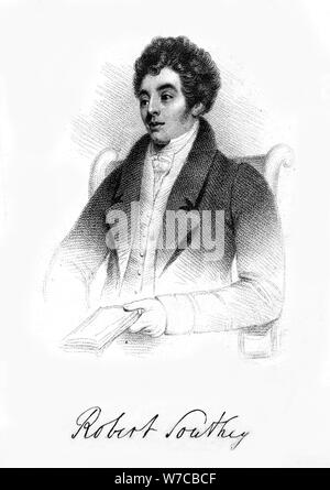 Robert Southey, poeta inglese del XIX secolo. Artista: sconosciuto Foto Stock