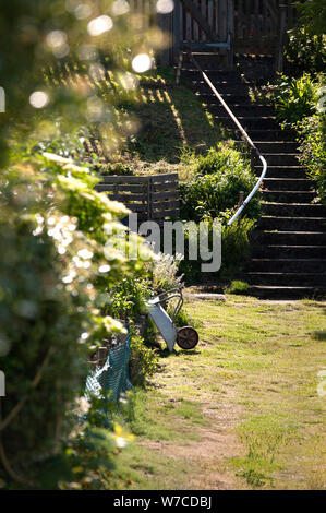 Carriola, assegnazioni di Armstrong, Heaton, Newcastle-upon-Tyne Foto Stock