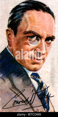 Conrad Veidt, (1893-1943), attore tedesco del ventesimo secolo. Artista: sconosciuto Foto Stock