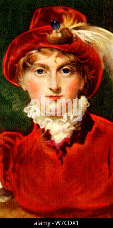 Carolina di Brunswick, regina consorte del Re Giorgio IV, inizi del XIX secolo. Artista: sconosciuto Foto Stock