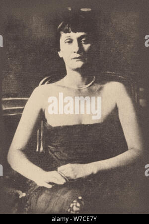 Ritratto della poetessa Anna Akhmatova (1889-1966). Foto Stock