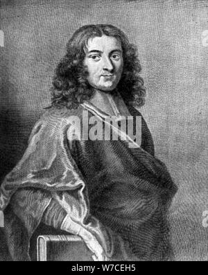 Pierre Bayle, filosofo francese, euroscettico, e scrittore del xvii secolo. Artista: sconosciuto Foto Stock
