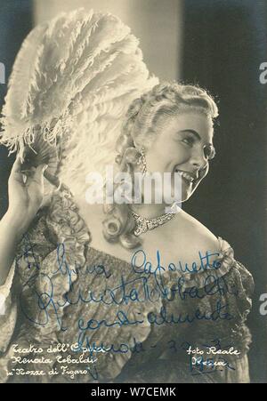 Renata Tebaldi come la contessa Rosina Almaviva in Le Nozze di Figaro di Wolfgang Amadeus Mozart. Foto Stock