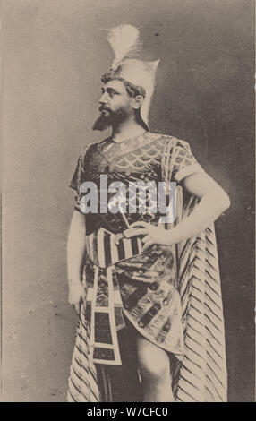 Vilhelm Herold (1865-1937) come Radamès in opera Aida di Giuseppe Verdi . Foto Stock