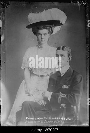 La Granduchessa Maria Pàvlovna e Principe Wilhelm, duca di Södermanland, c. 1910. Foto Stock