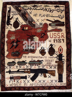 Guerra in Afghanistan rug, 1990-2005. Foto Stock