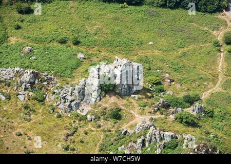 Cappella medievale di St Michael su Roche Rock, Cornwall, 2018. Creatore: Storico Inghilterra fotografo personale. Foto Stock