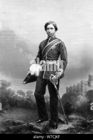 Edward VII (allora Principe di Galles) come colonnello, c1860. Artista: sconosciuto Foto Stock