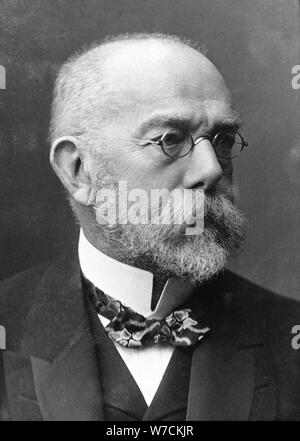 Robert Koch (1843-1910), tedesco bacteriologist e medico. Artista: sconosciuto Foto Stock